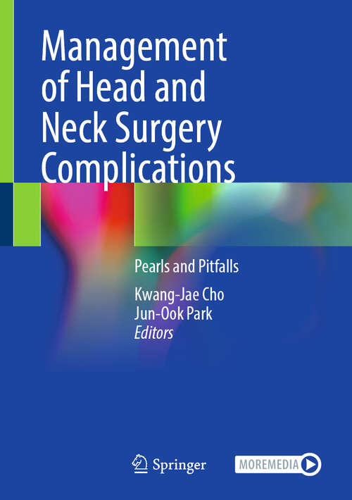 Book cover of Management of Head and Neck Surgery Complications: Pearls and Pitfalls