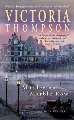 Book cover of Murder on Marble Row: A Gaslight Mystery