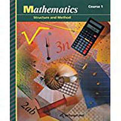 Book cover of Mathematics: Structure and Method, Course 1