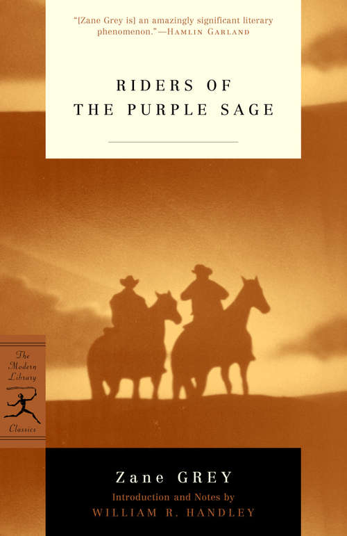 Book cover of Riders of the Purple Sage (Modern Library Classics)