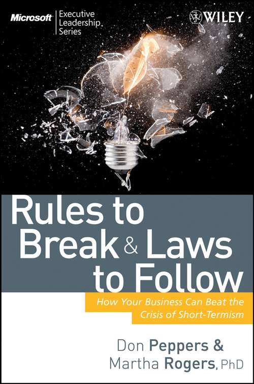 Book cover of Rules to Break and Laws to Follow