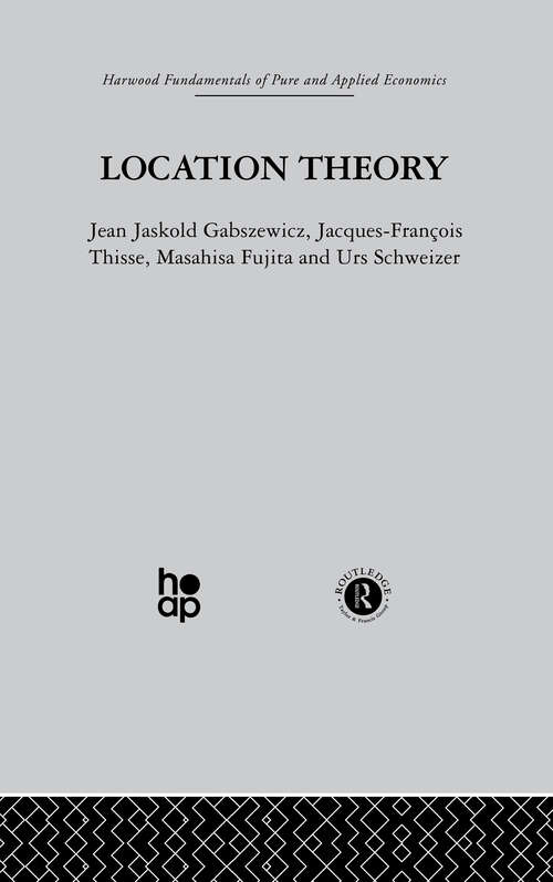 Book cover of Location Theory