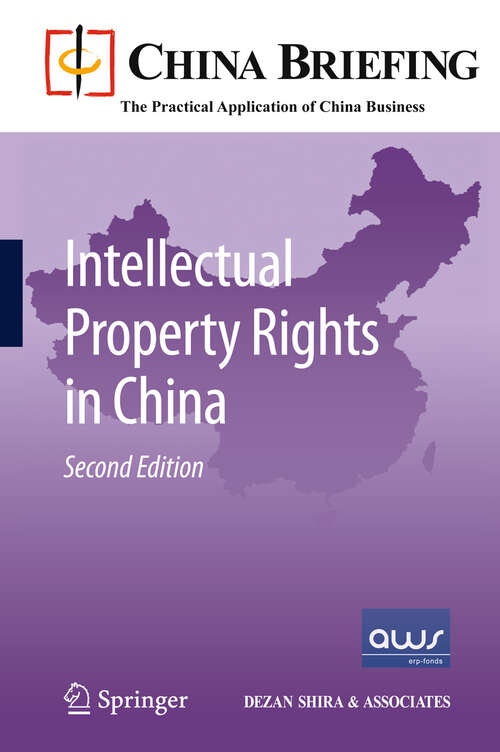 Book cover of Intellectual Property Rights in China