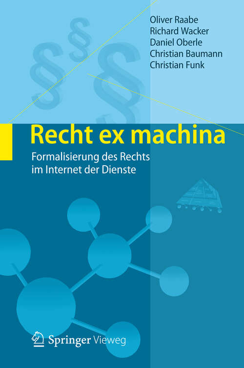 Book cover of Recht ex machina