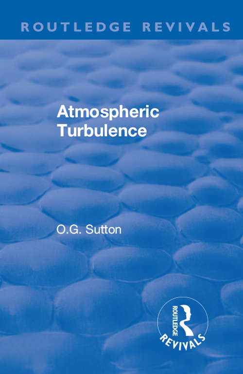 Book cover of Atmospheric Turbulence (Routledge Revivals)