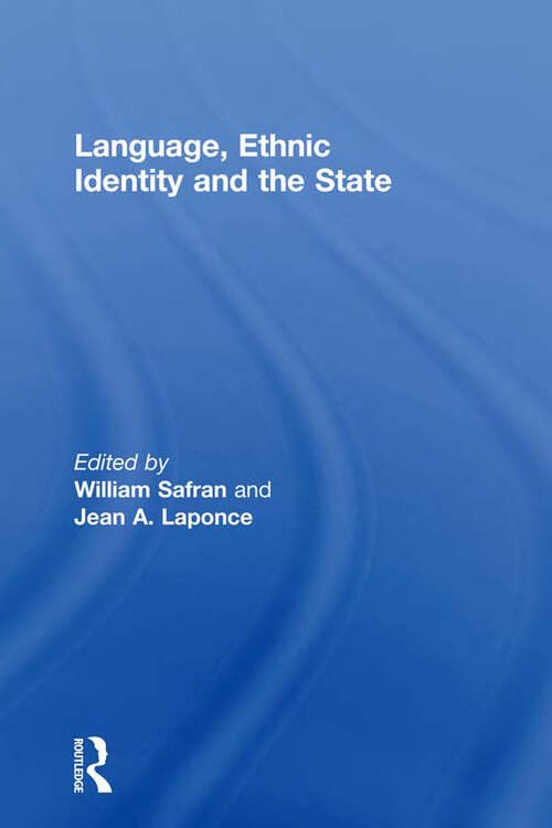 Book cover of Language, Ethnic Identity and the State