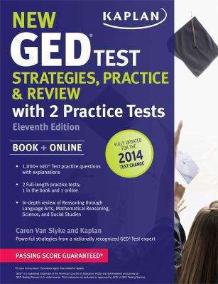 New GED® Test Strategies, Practice, and Review With 2 Practice Tests