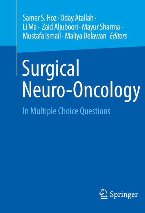 Book cover of Surgical Neuro-Oncology: In Multiple Choice Questions (2024)