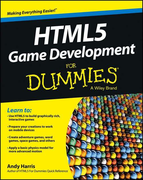 Book cover of HTML5 Game Development For Dummies