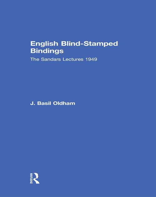 Book cover of English Blind Stamped