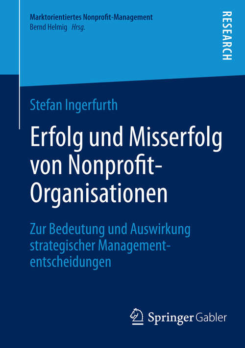 Book cover of Erfolg und Misserfolg von Nonprofit-Organisationen
