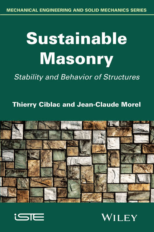 Book cover of Sustainable Masonry