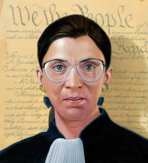 Book cover of Ruth Objects: The Life of Ruth Bader Ginsburg (Big Words)