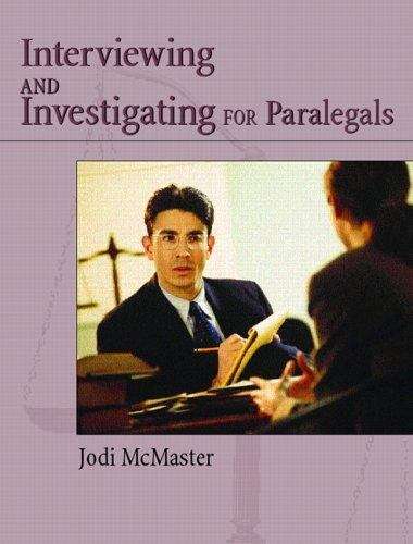 Book cover of Civil Interviewing And Investigation For Paralegals: A Process-Oriented Approach