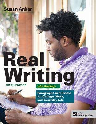 Book cover of Real Writing with Readings: Paragraphs and Essays for College, Work, and Everyday Life