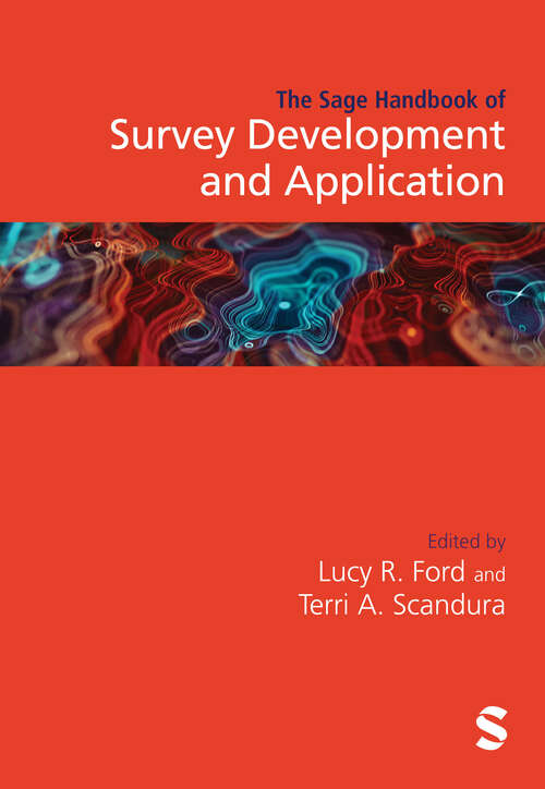 Book cover of The Sage Handbook of Survey Development and Application