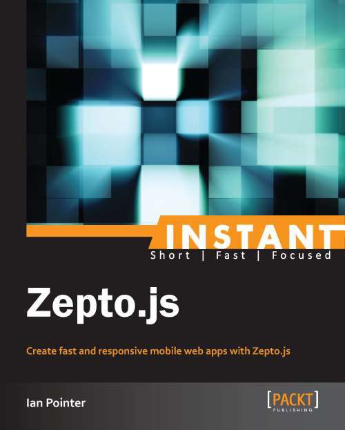 Book cover of Instant Zepto.js