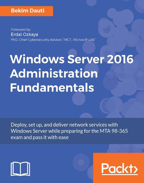 Book cover of Windows Server 2016 Administration Fundamentals