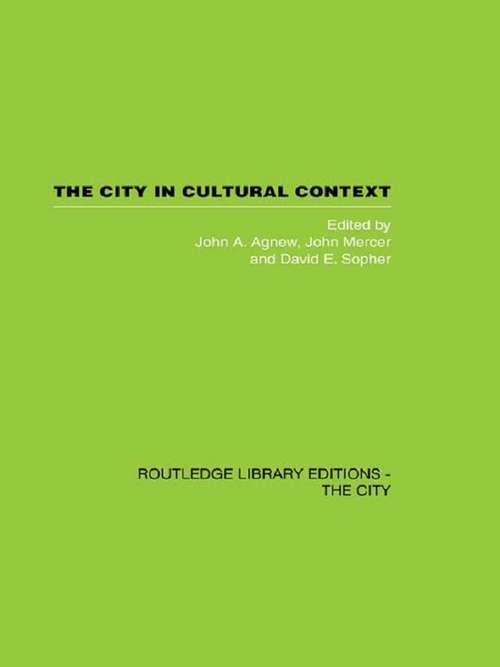 The City in Cultural Context