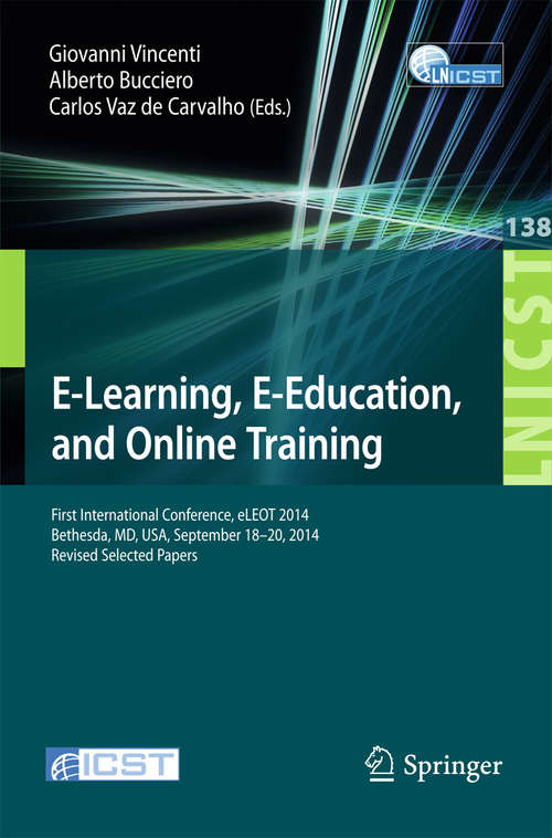 Book cover of E-Learning, E-Education, and Online Training