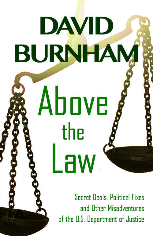 Book cover of Above the Law