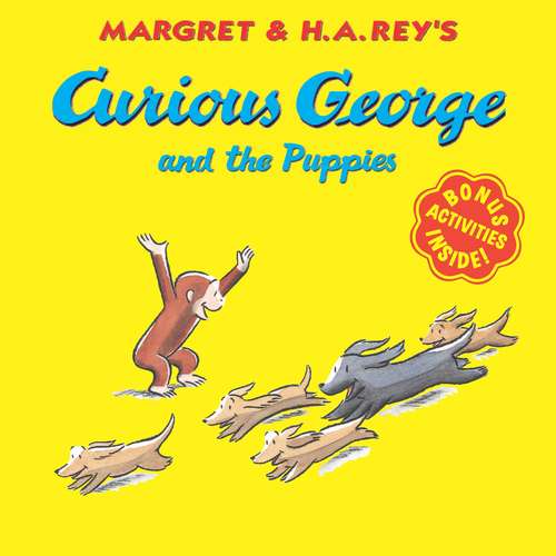 Book cover of Curious George and the Puppies