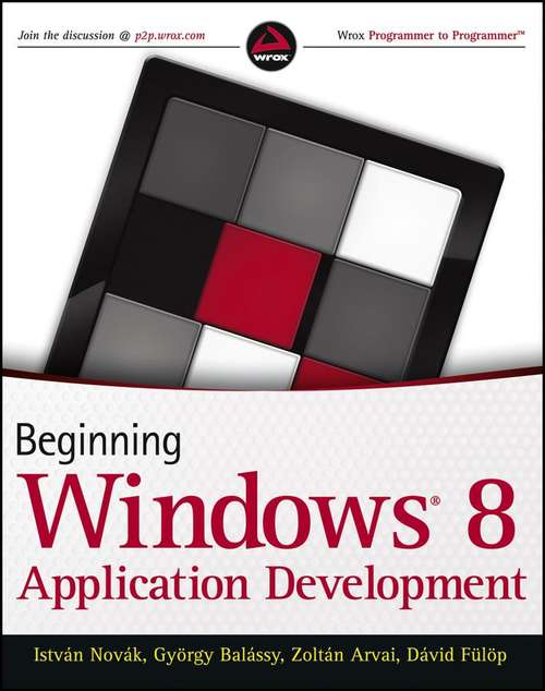 Book cover of Beginning Windows 8 Application Development