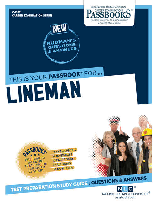 Book cover of Lineman: Passbooks Study Guide (Career Examination Series: C-2024)