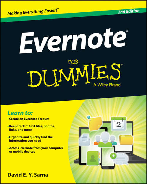 Book cover of Evernote For Dummies