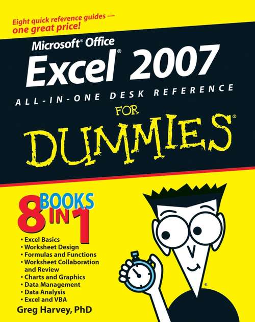 Book cover of Excel 2007 All-In-One Desk Reference For Dummies