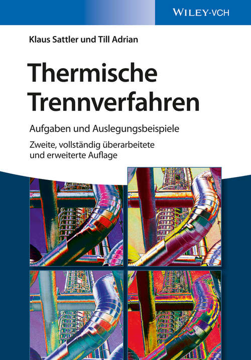 Book cover of Thermische Trennverfahren: Aufgaben und Auslegungsbeispiele