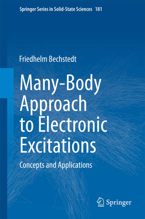 Book cover of Many-Body Approach to Electronic Excitations