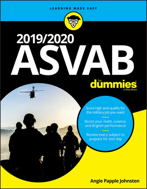 Book cover of 2019/2020 ASVAB For Dummies