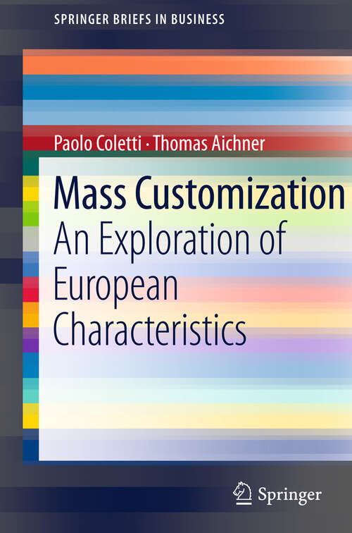 Book cover of Mass Customization