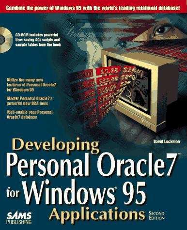 Book cover of Developing Personal Oracle 7 for Windows 95 Applications