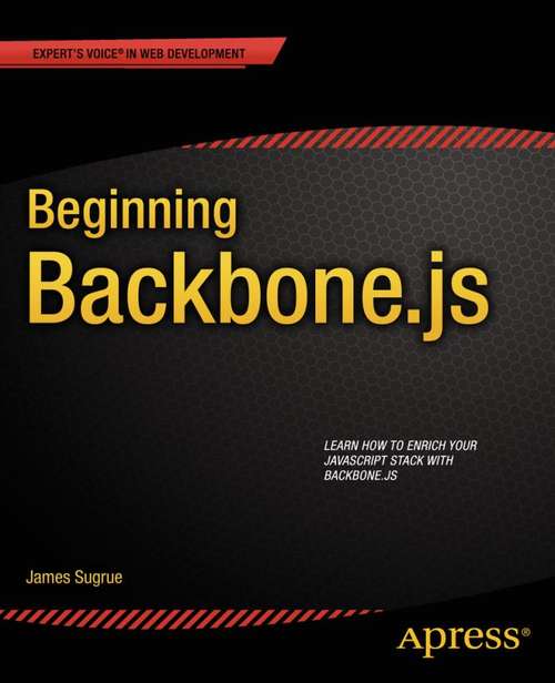 Book cover of Beginning Backbone.js
