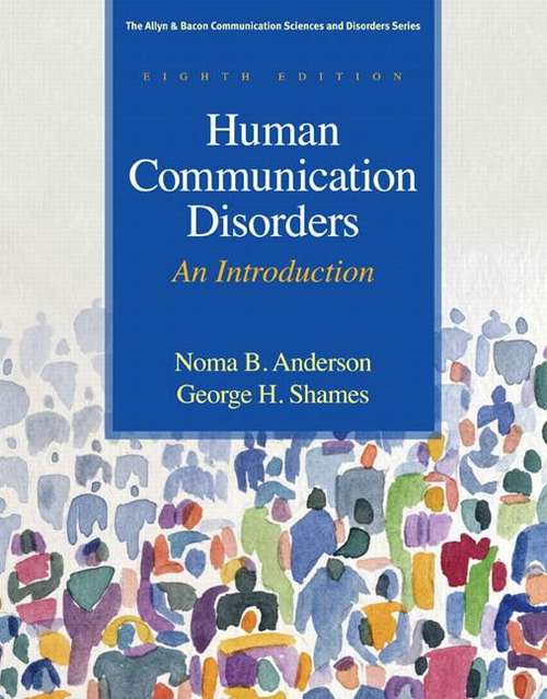 Book cover of Human Communication Disorders: An Introduction (Eighth Edition)