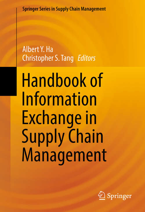 Book cover of Handbook of Information Exchange in Supply Chain Management