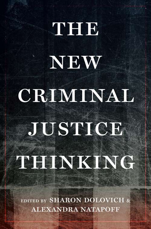 Book cover of The New Criminal Justice Thinking