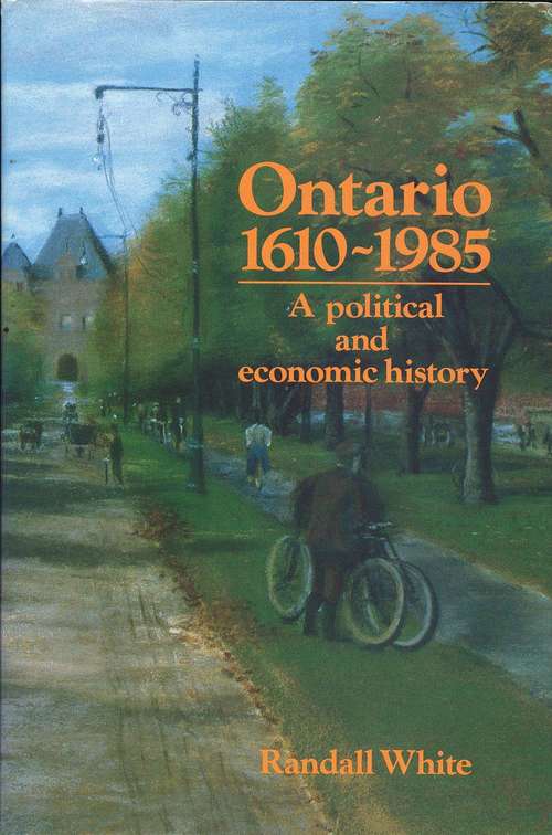 Book cover of Ontario 1610-1985