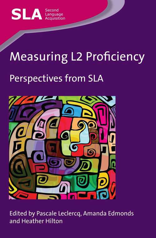 Book cover of Measuring L2 Proficiency