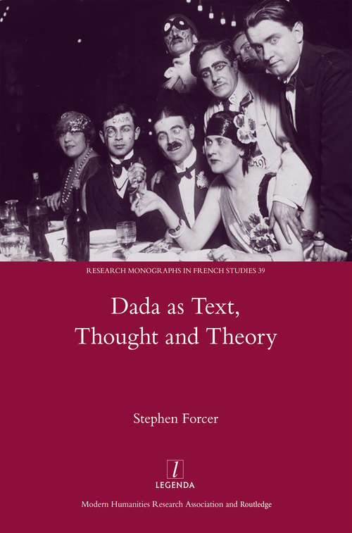 Book cover of Dada as Text, Thought and Theory