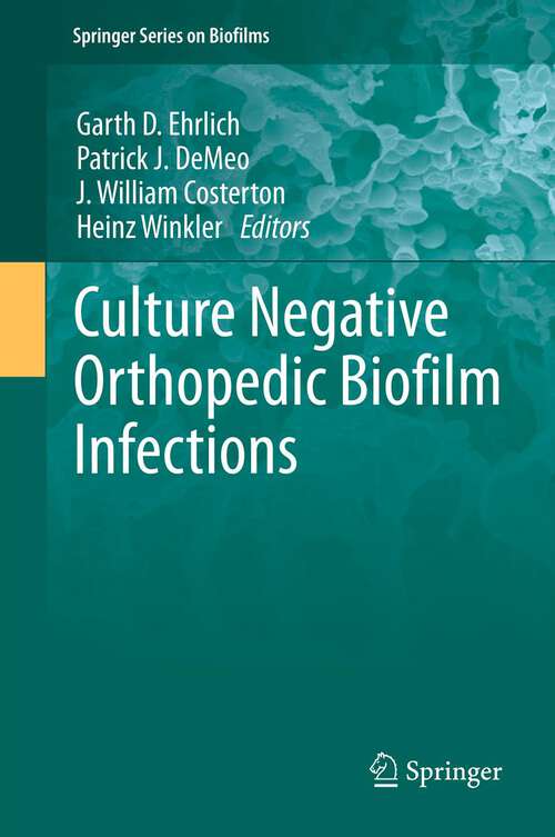 Book cover of Culture Negative Orthopedic Biofilm Infections