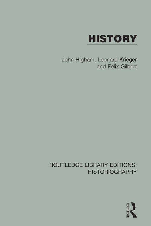 History: Politics Or Culture? Reflections On Ranke And Burckhardt (Routledge Library Editions: Historiography #1086)