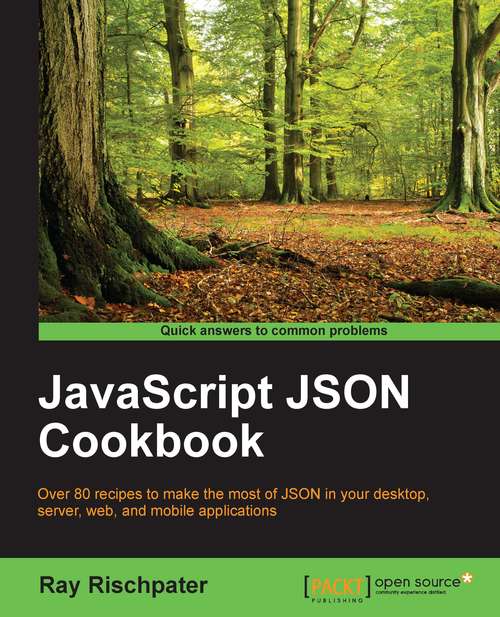 Book cover of JavaScript JSON Cookbook