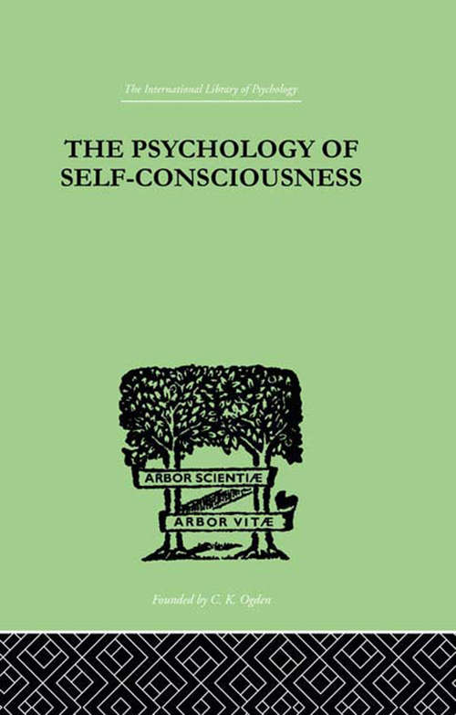 Book cover of The Psychology Of Self-Conciousness