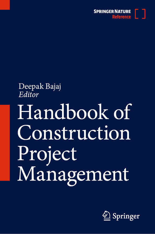 Book cover of Handbook of Construction Project Management