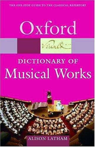 Book cover of The Oxford Dictionary of Musical Works