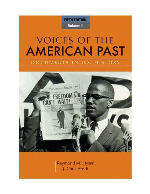 Book cover of Voices of the American Past: Documents in U.S. History, Volume II (Fifth Edition)