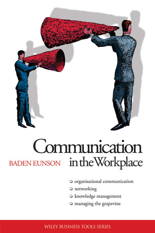 Book cover of Communication in the workplace